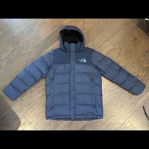 North Face - Medium - Navy Blue - Down Jacket / Coat with hood
